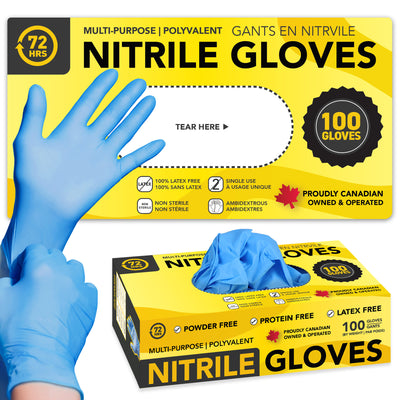 Blue Nitrile Gloves 100pack